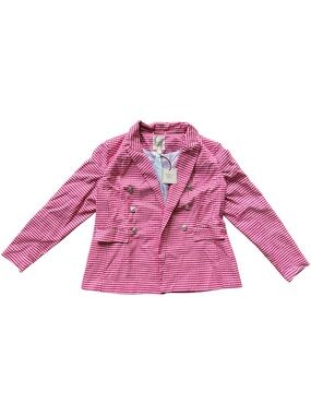 NWT Barbiecore Autres Files Pink Gingham Blazer L